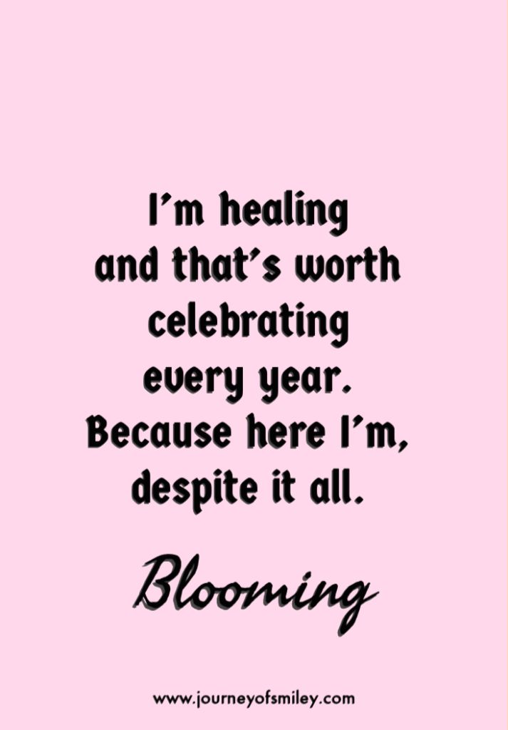 celebrating healing quote on trauma anniversary 
