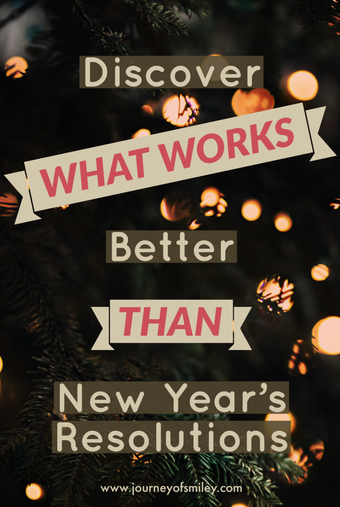 Discover what works better than new year's resolutions title of blog post on Journeyofsmiley