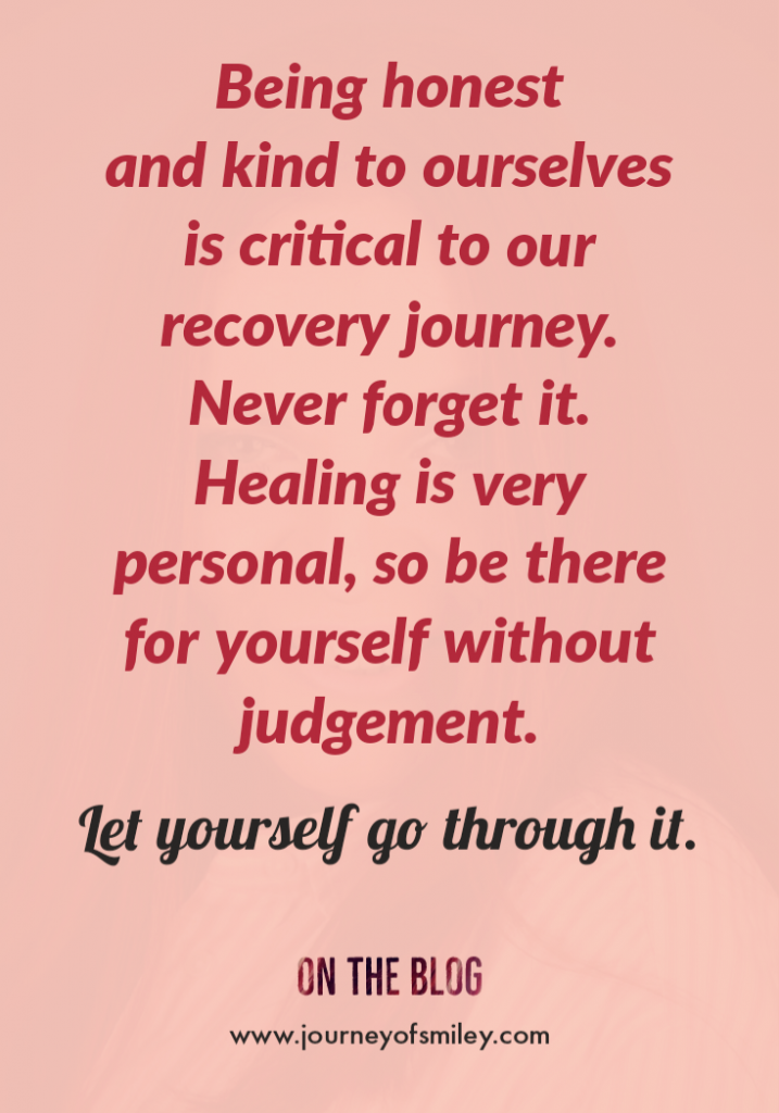 a pink background with a quote about healing and self care